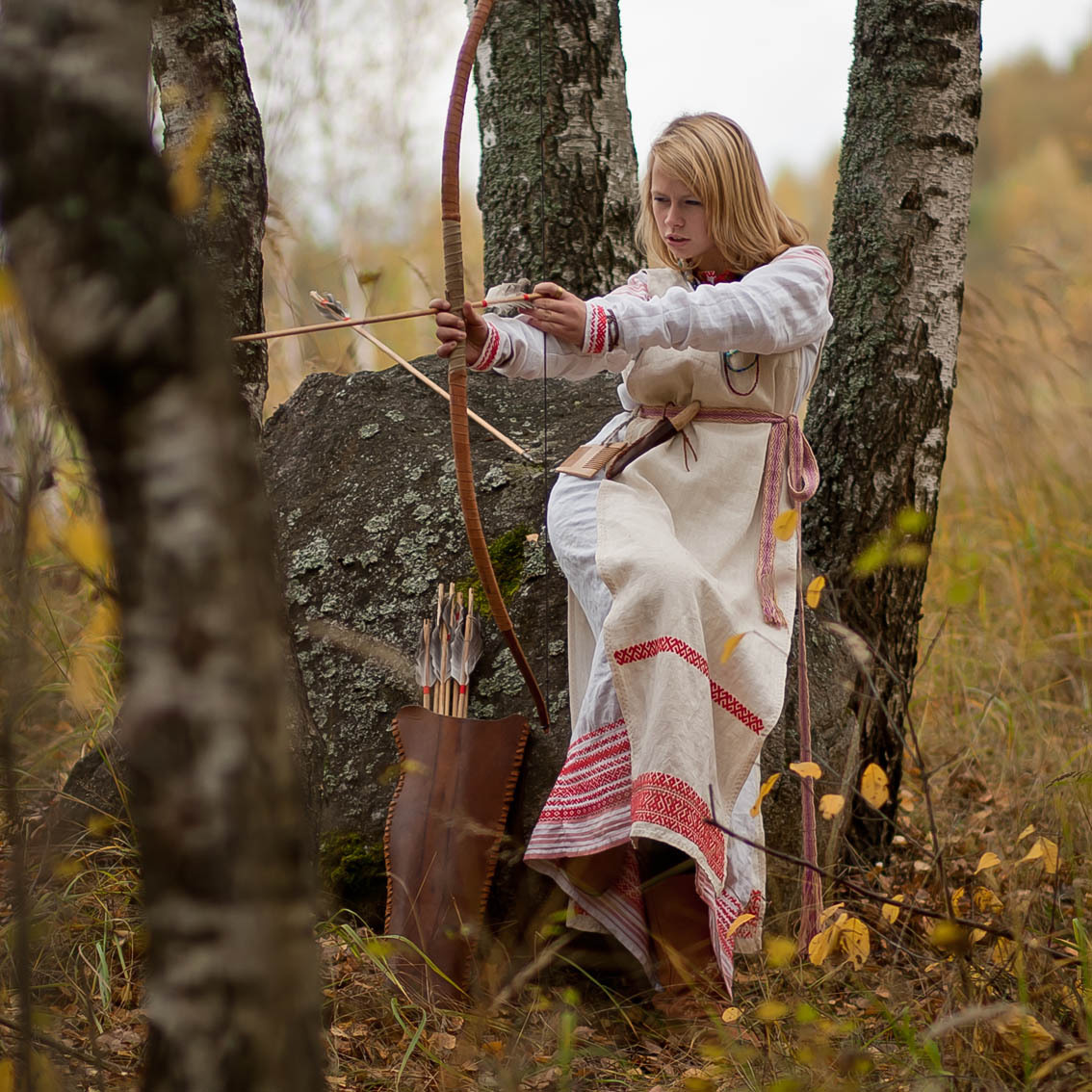 Sexy photo Girls in Slavic costumes in Chihuahua